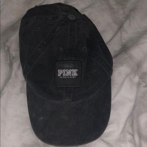Washed grey pink Victoria’s Secret hat